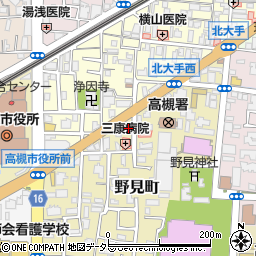 大阪府高槻市野見町3-3周辺の地図