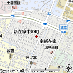 兵庫県姫路市新在家中の町9-22周辺の地図