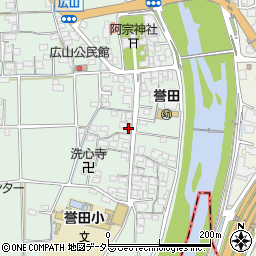 龍野誉田郵便局 ＡＴＭ周辺の地図