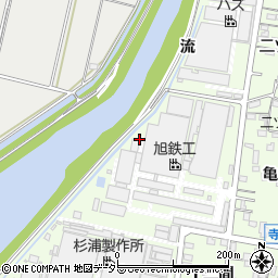 愛知県西尾市寺津町（一ノ割）周辺の地図