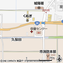 京都府城陽市富野久保田周辺の地図