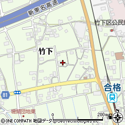 静岡県島田市竹下349-1周辺の地図