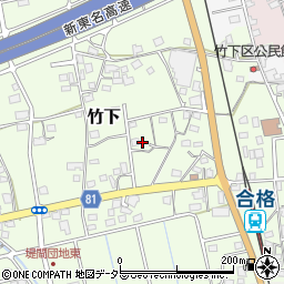 静岡県島田市竹下349周辺の地図