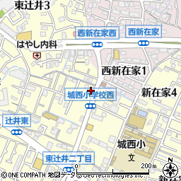 兵庫信用金庫城西支店周辺の地図