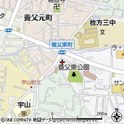 大阪府枚方市養父東町3周辺の地図