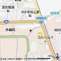 京都府城陽市富野小樋尻32周辺の地図
