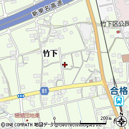 静岡県島田市竹下349-3周辺の地図