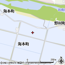 三重県亀山市海本町周辺の地図