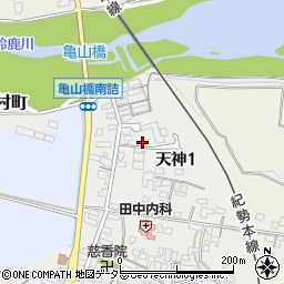 〒519-0142 三重県亀山市天神の地図