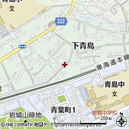 静岡県藤枝市下青島周辺の地図
