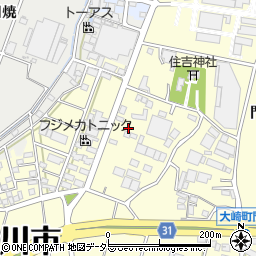 愛知県豊川市大崎町宮之坪周辺の地図