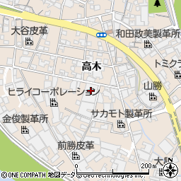 兵庫県姫路市花田町高木59周辺の地図
