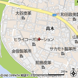 兵庫県姫路市花田町高木36周辺の地図