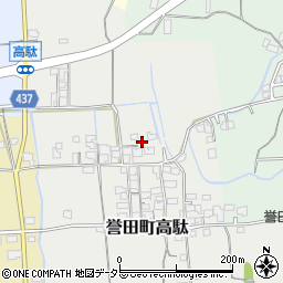 兵庫県たつの市誉田町高駄118周辺の地図