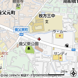 大阪府枚方市養父東町19周辺の地図