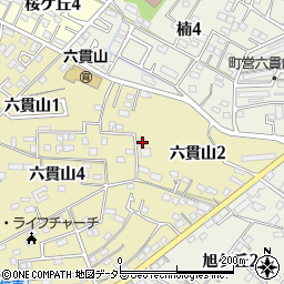 愛知県知多郡武豊町六貫山2丁目69周辺の地図