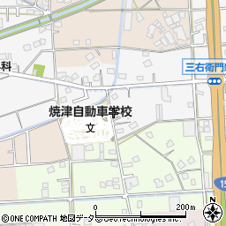 焼津自動車学校周辺の地図