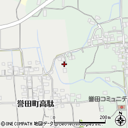 兵庫県たつの市誉田町高駄160周辺の地図