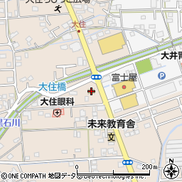 ミニストップ焼津大住店周辺の地図