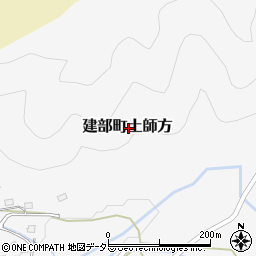 岡山県岡山市北区建部町土師方周辺の地図