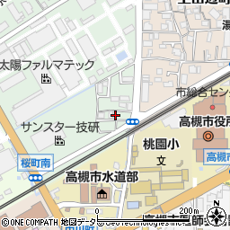 大阪府高槻市明田町5-16周辺の地図