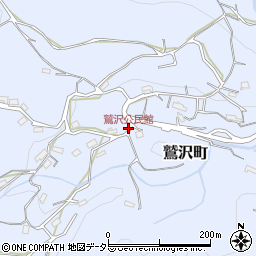 鷲沢公民館周辺の地図
