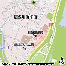 兵庫県たつの市揖保川町半田585周辺の地図
