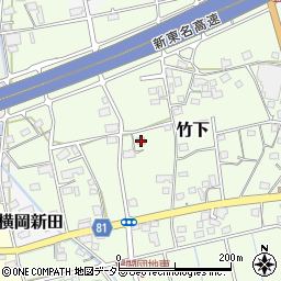 静岡県島田市竹下236-7周辺の地図