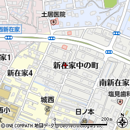 兵庫県姫路市新在家中の町10-23周辺の地図