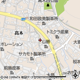 兵庫県姫路市花田町高木203周辺の地図