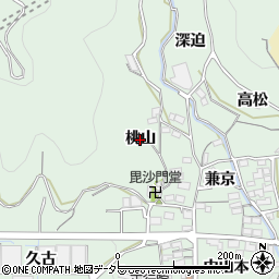 愛知県蒲郡市神ノ郷町（桃山）周辺の地図