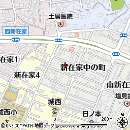 兵庫県姫路市新在家中の町10周辺の地図