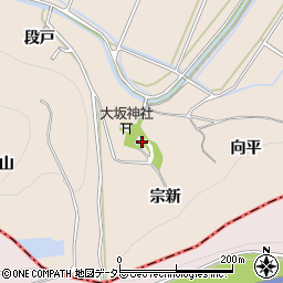 愛知県豊川市金沢町宗新周辺の地図