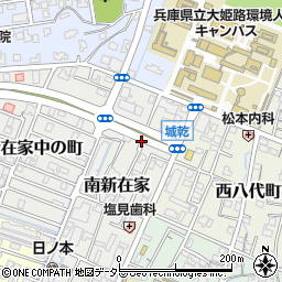 兵庫県姫路市南新在家周辺の地図