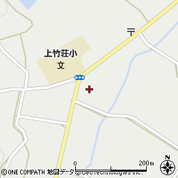 岡山県加賀郡吉備中央町上竹2074周辺の地図