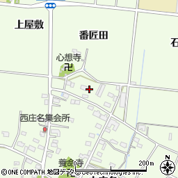 愛知県豊川市篠田町葉前場周辺の地図