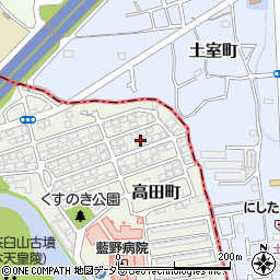 大阪府茨木市高田町20周辺の地図