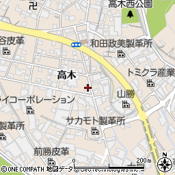 兵庫県姫路市花田町高木67周辺の地図