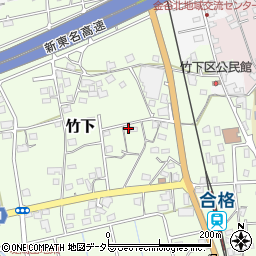 静岡県島田市竹下344-1周辺の地図