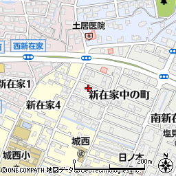 兵庫県姫路市新在家中の町10-19周辺の地図