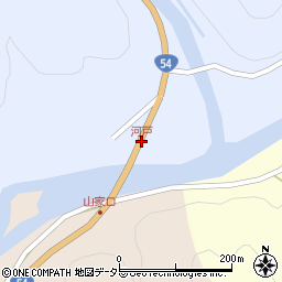 河戸バス停周辺の地図