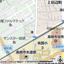 大阪府高槻市明田町5-11周辺の地図