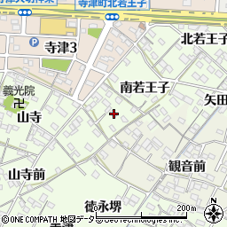 愛知県西尾市寺津町南若王子81周辺の地図