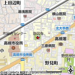 浄因寺周辺の地図