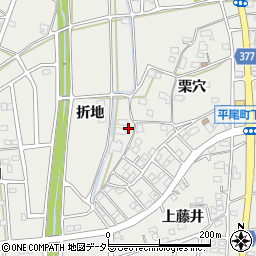 愛知県豊川市平尾町折地31周辺の地図