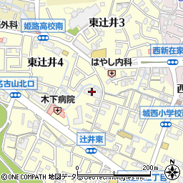 エクレール東辻井マンション周辺の地図