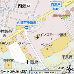ジーユーカインズモール藤枝店周辺の地図