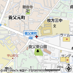 大阪府枚方市養父東町2周辺の地図