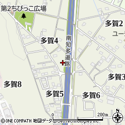 愛知県知多郡武豊町多賀周辺の地図