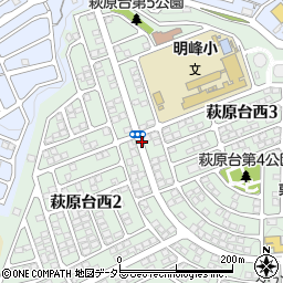 明峰小学校前周辺の地図